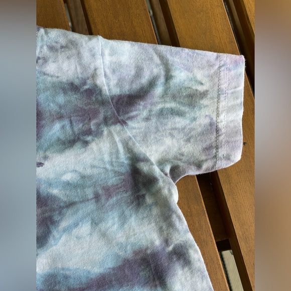 Sea Meets Sand: One of a Kind Ice Dyed Toddler Tee sz 2T Blue/Green/Brown/Purple - Picture 6 of 10